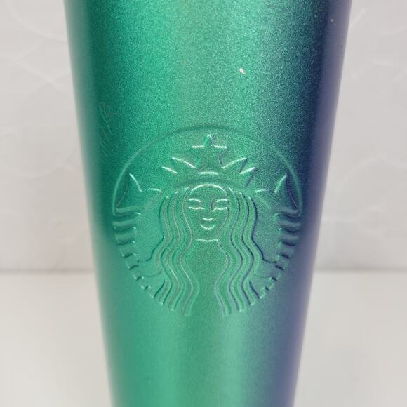 Starbucks Ombre‎ Tumbler 24oz/710ml Green Blue Summer 2020 Stainless Steel - Picture 9 of 10